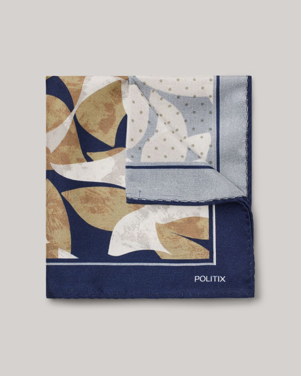 Silk Satin Pocket Square, Mushroom, hi-res